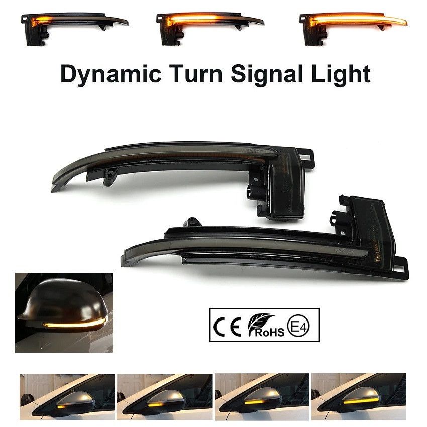 LED BOCNI DYNAMIC MIGAVCI U RETROVIZORU, TIPSKI - AUDI - SMOKE LENS 170807 Beograd Zemun